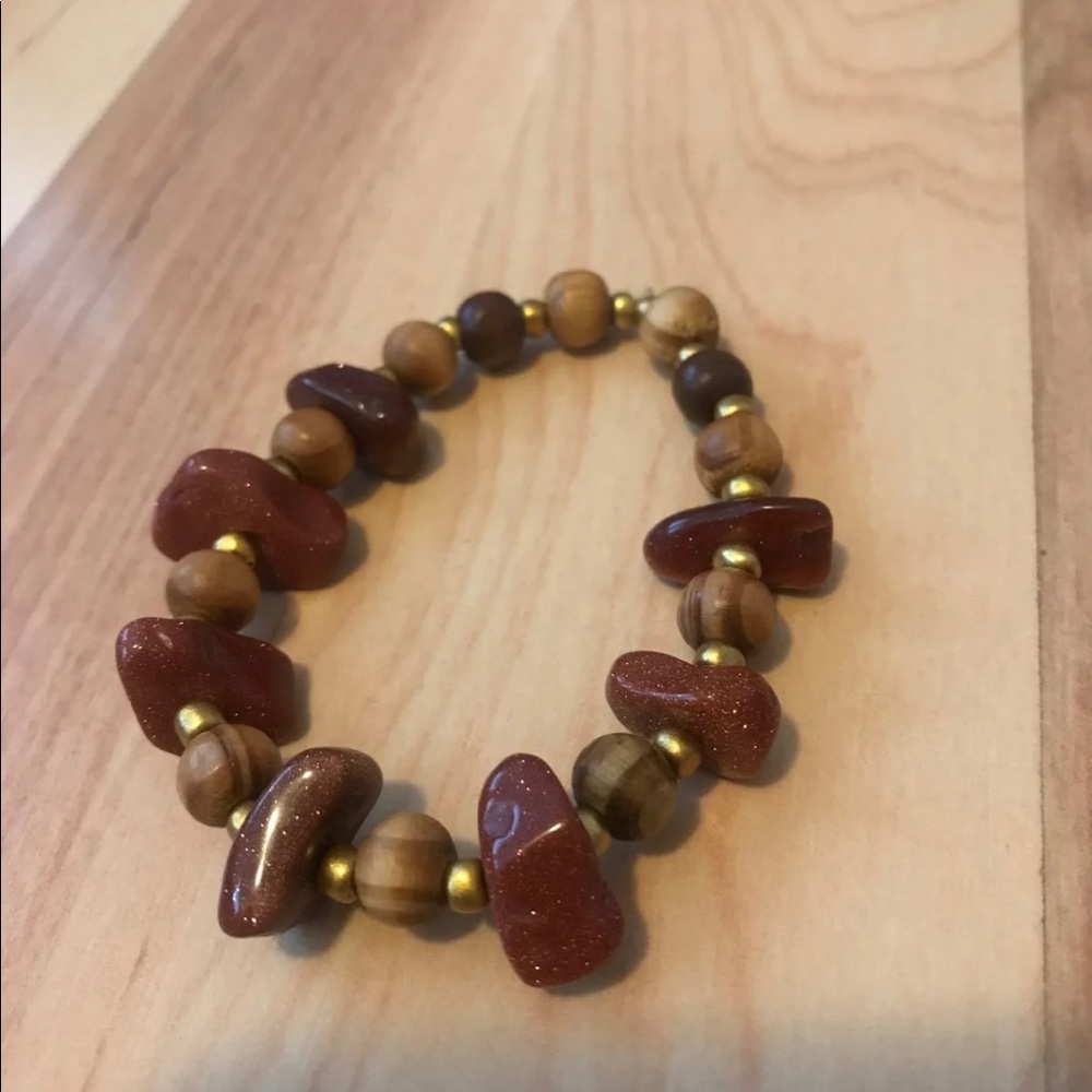 Goldstone bracelet